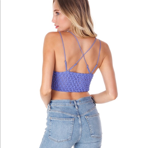 🆕 ⭐️ Free People Adella Bralette Lavender NWT - Picture 3 of 10